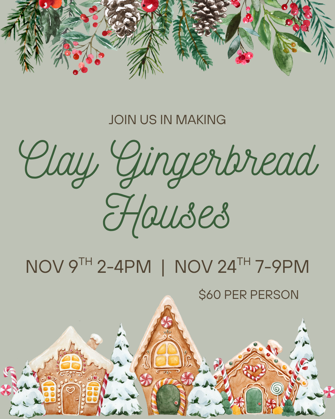 Gingerbread House | Clay Workshop