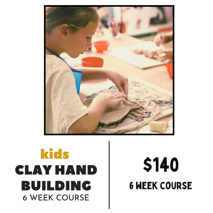 Kids clay hand building class at CREATIVE Clay in Claremont, NC
