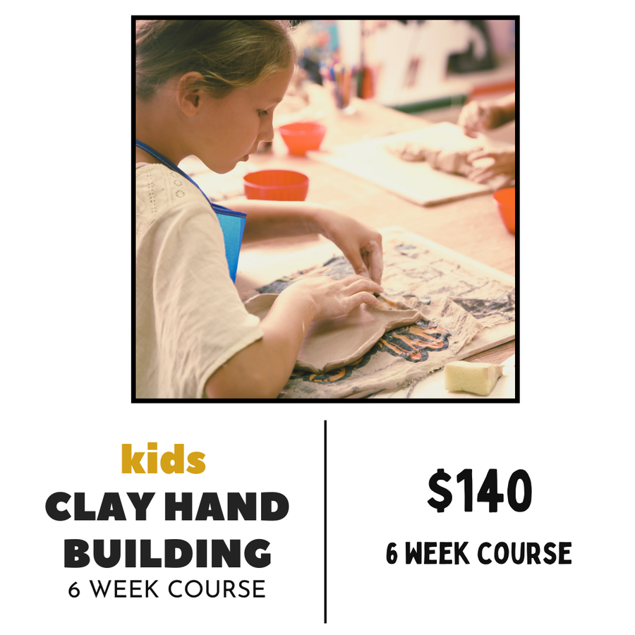 Kids clay hand building class at CREATIVE Clay in Claremont, NC