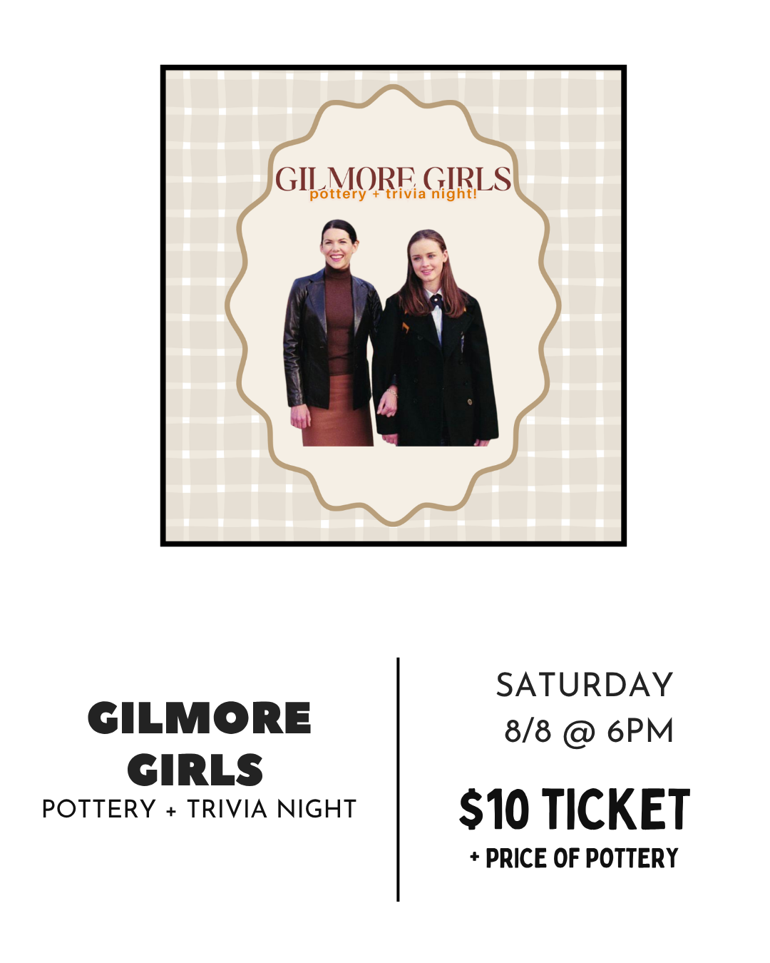 Gilmore Girls | Pottery & Trivia Night