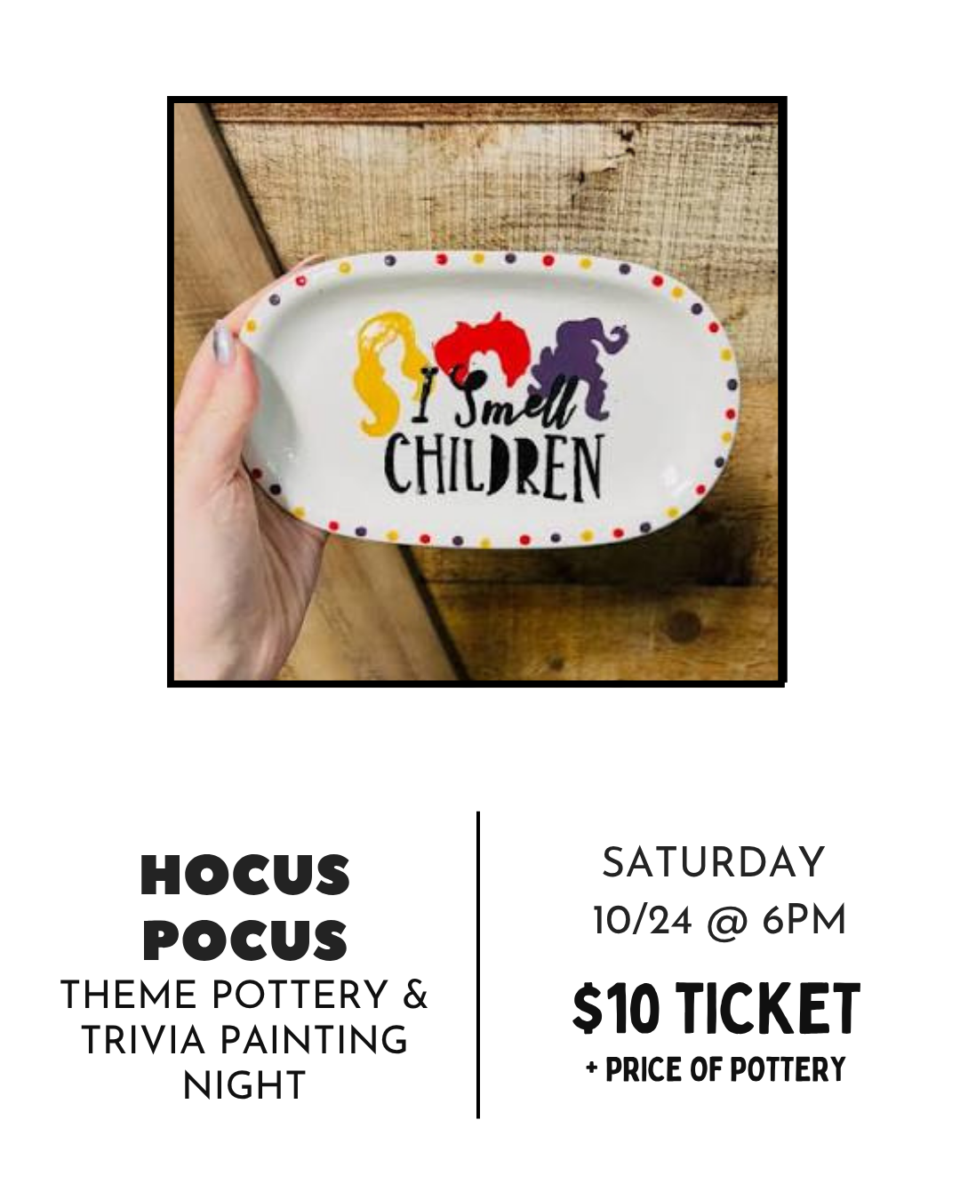 Hocus Pocus | Pottery & Trivia Night