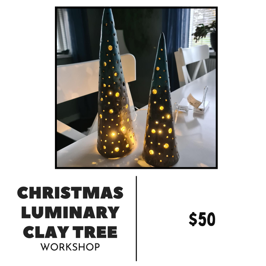 Clay Christmas Luminary Tree Workshop