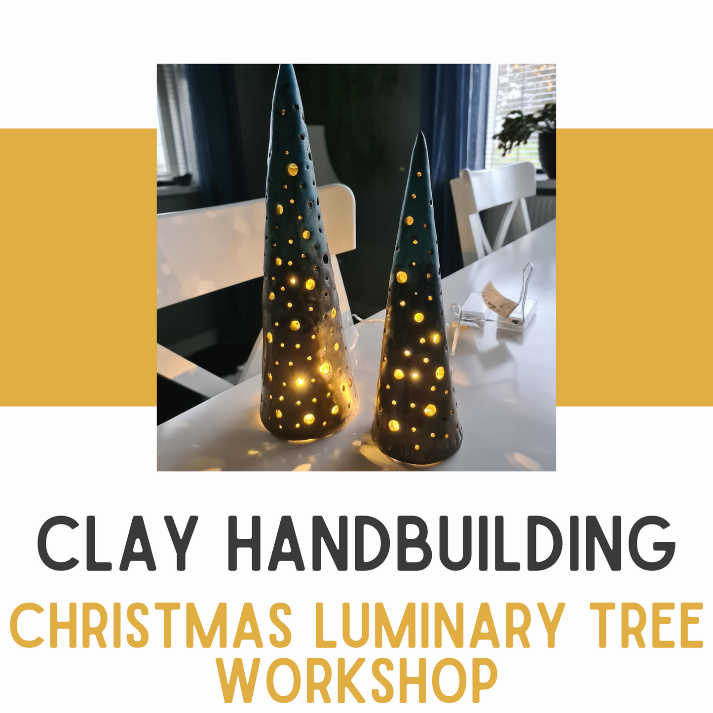 Clay Christmas Luminary Tree Workshop