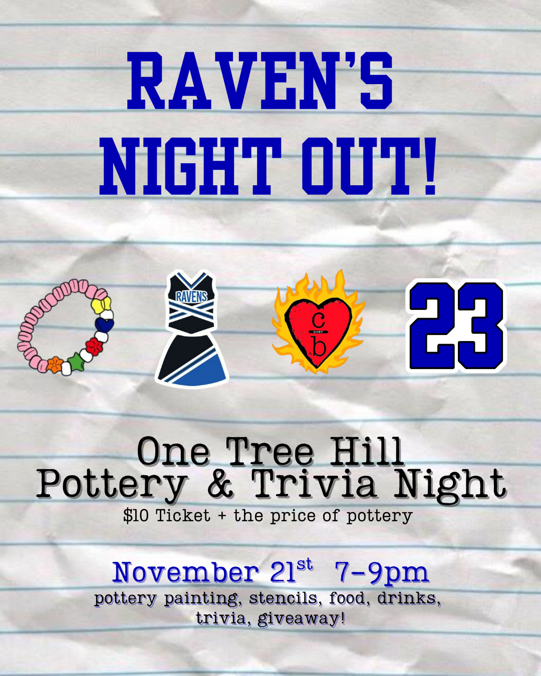One Tree Hill | Pottery & Trivia Night