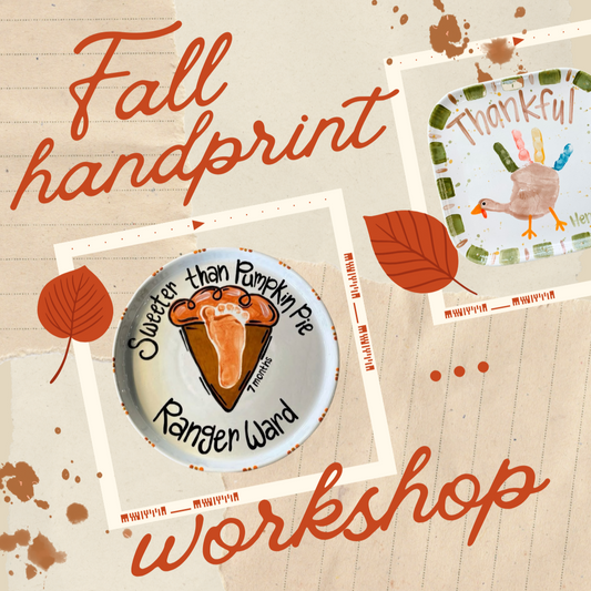 Fall Handprint Plate | Handprint Workshop
