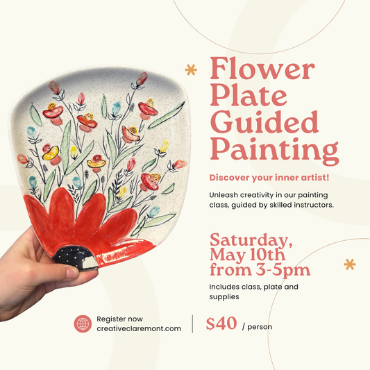 Flower Plate | Guided Paint Workshop