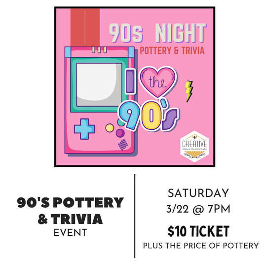90' Theme | Pottery and Trivia