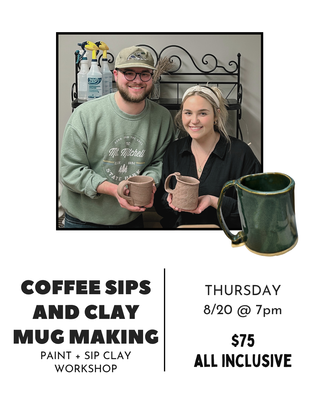 Coffee Sips and Clay Mug Making | Clay Workshop