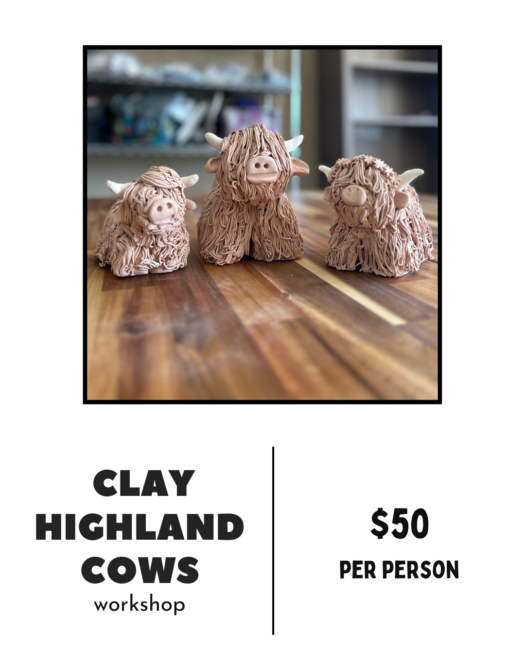 Highland Cow | Clay Workshop