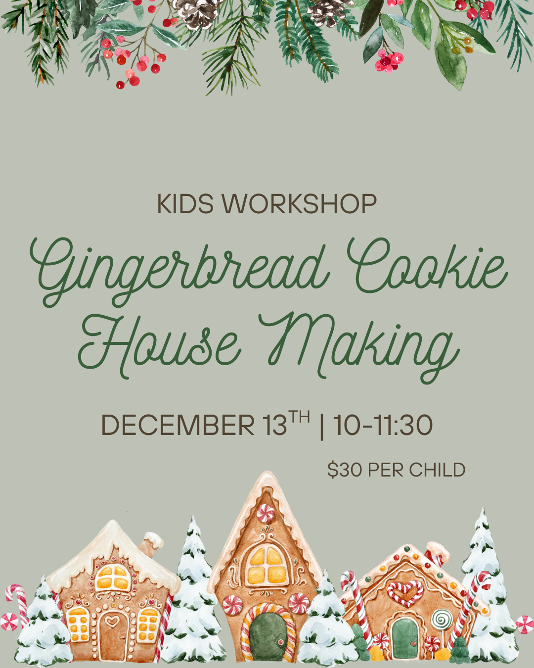 Kids Gingerbread House Making